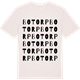Vintage White t-shirt med Botorp ordlek t-shirt