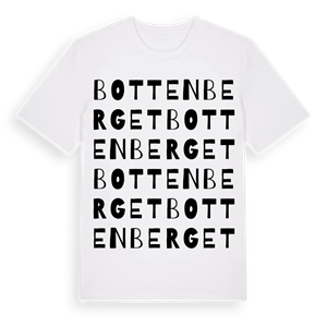 Bottenberget ordlek t-shirt – ekologisk bomull t-shirt från Pinshirt