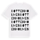 White t-shirt med Bottenholmen ordlek t-shirt
