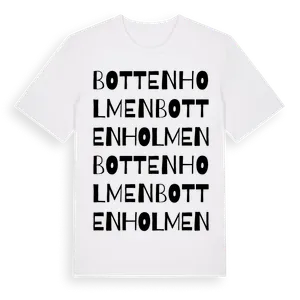 Bottenholmen ordlek t-shirt – ekologisk bomull t-shirt från Pinshirt