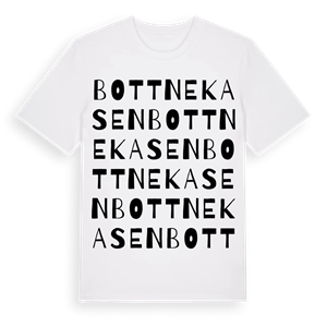 Bottnekasen ordlek t-shirt – ekologisk bomull t-shirt från Pinshirt