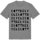 Mid Heather Gray t-shirt med Bottnelycke ordlek t-shirt