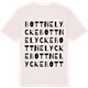 Vintage White t-shirt med Bottnelycke ordlek t-shirt