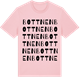 Pink Cotton t-shirt med Bottnen ordlek t-shirt