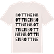 Vintage White t-shirt med Bottnen ordlek t-shirt