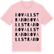 Pink Cotton t-shirt med Bovallstrand ordlek t-shirt