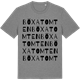 Mid Heather Gray t-shirt med Böxatomten ordlek t-shirt