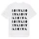White t-shirt med Boxvik ordlek t-shirt