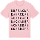 Pink Cotton t-shirt med Bråbacka ordlek t-shirt