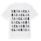 White t-shirt med Bråbacka ordlek t-shirt
