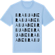 Blue Soul t-shirt med Brabuane ordlek t-shirt