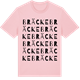 Pink Cotton t-shirt med Bräcke ordlek t-shirt