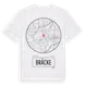 White t-shirt med Bräcke t-shirt