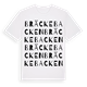 White t-shirt med Bräckebacken ordlek t-shirt
