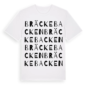 Bräckebacken ordlek t-shirt – ekologisk bomull t-shirt från Pinshirt