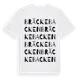 White t-shirt med Bräckebacken ordlek t-shirt