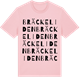 Pink Cotton t-shirt med Bräckeliden ordlek t-shirt