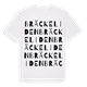 White t-shirt med Bräckeliden ordlek t-shirt