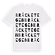 White t-shirt med Bräcketegen ordlek t-shirt