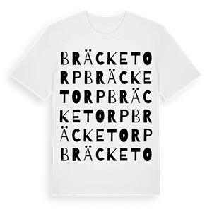Bräcketorp ordlek t-shirt – ekologisk bomull t-shirt från Pinshirt
