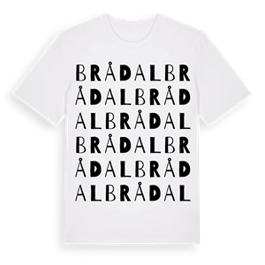 Brådal ordlek t-shirt – ekologisk bomull t-shirt från Pinshirt