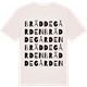 Vintage White t-shirt med Bräddegården ordlek t-shirt