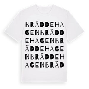 Bräddehagen ordlek t-shirt – ekologisk bomull t-shirt från Pinshirt