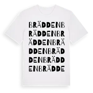Brädden ordlek t-shirt – ekologisk bomull t-shirt från Pinshirt