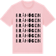 Pink Cotton t-shirt med Bråhögen ordlek t-shirt