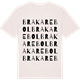 Vintage White t-shirt med Brakarebol ordlek t-shirt