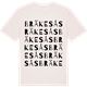 Vintage White t-shirt med Bräkesås ordlek t-shirt