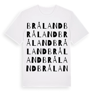 Bråland ordlek t-shirt – ekologisk bomull t-shirt från Pinshirt