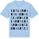 Blue Soul t-shirt med Brålanda ordlek t-shirt