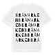 White t-shirt med Bråmarken ordlek t-shirt