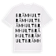 White t-shirt med Brämhult ordlek t-shirt