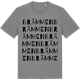 Mid Heather Gray t-shirt med Brämmen ordlek t-shirt