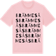 Pink Cotton t-shirt med Brämmesås ordlek t-shirt
