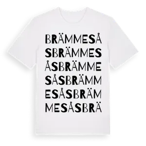 Brämmesås ordlek t-shirt – ekologisk bomull t-shirt från Pinshirt