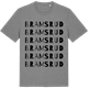 Mid Heather Gray t-shirt med Bramsrud ordlek t-shirt