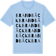 Blue Soul t-shirt med Brandbäck ordlek t-shirt