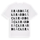 Brandbäck ordlek t-shirt