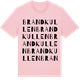 Pink Cotton t-shirt med Brandkullen ordlek t-shirt
