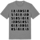 Mid Heather Gray t-shirt med Brandsbo såg ordlek t-shirt