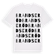 Brandseröd ordlek t-shirt