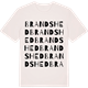 Vintage White t-shirt med Brandshed ordlek t-shirt