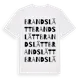 White t-shirt med Brandslätt ordlek t-shirt