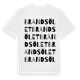 White t-shirt med Brandsölet ordlek t-shirt