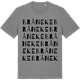 Mid Heather Gray t-shirt med Bråneke ordlek t-shirt