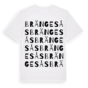 Brängesås ordlek t-shirt – ekologisk bomull t-shirt från Pinshirt