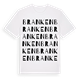 White t-shirt med Branken ordlek t-shirt
